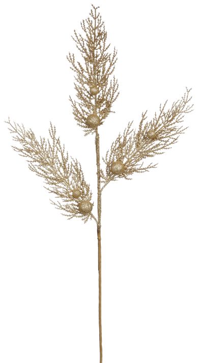 Gold Pine Ball Spray - 28 Inches - Official Mark Roberts Wholesale Site